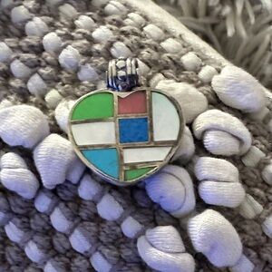 925 Mosaic Heart Pendant